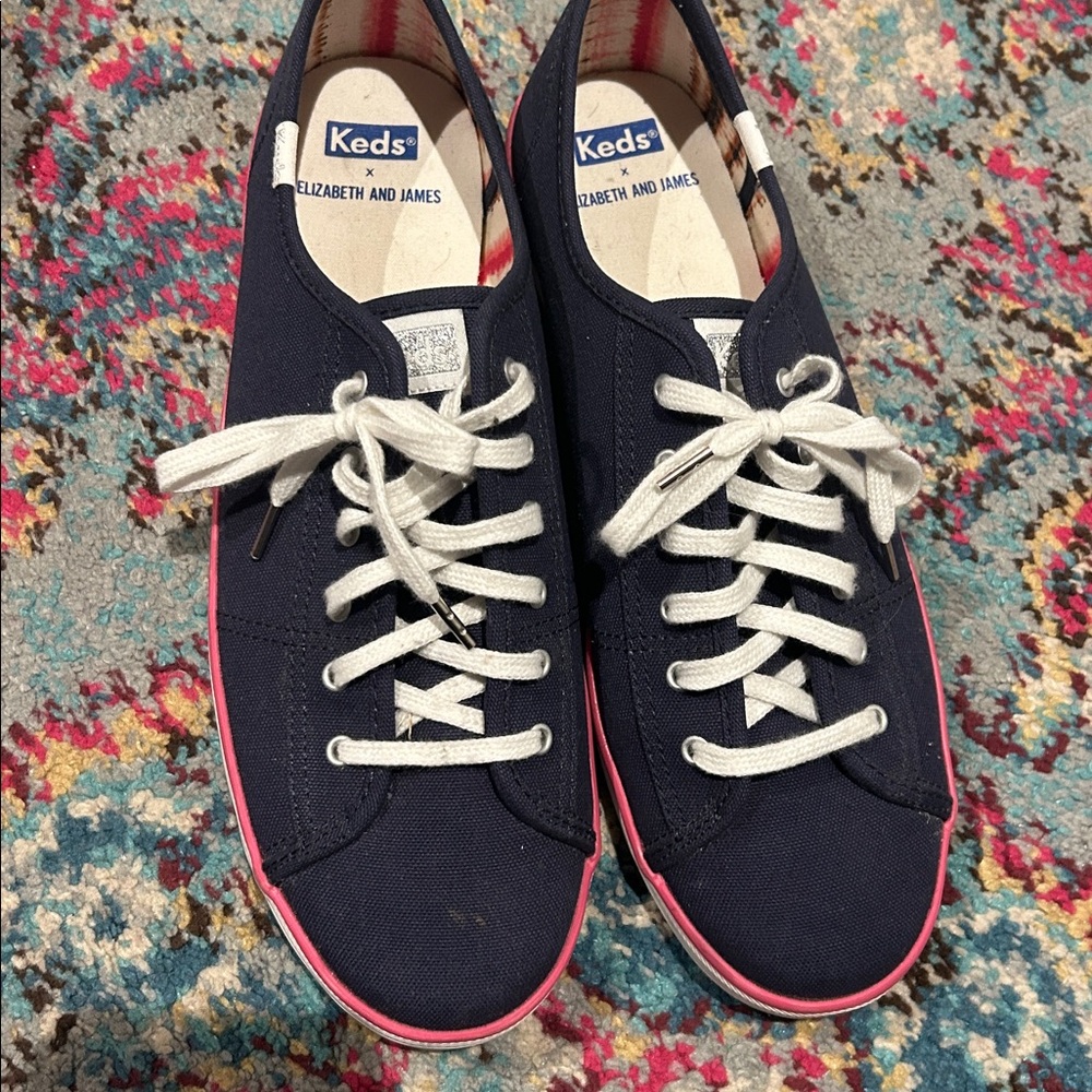 Keds X Elizabeth &‎ James Kickstart Pop Foxing sneakers.